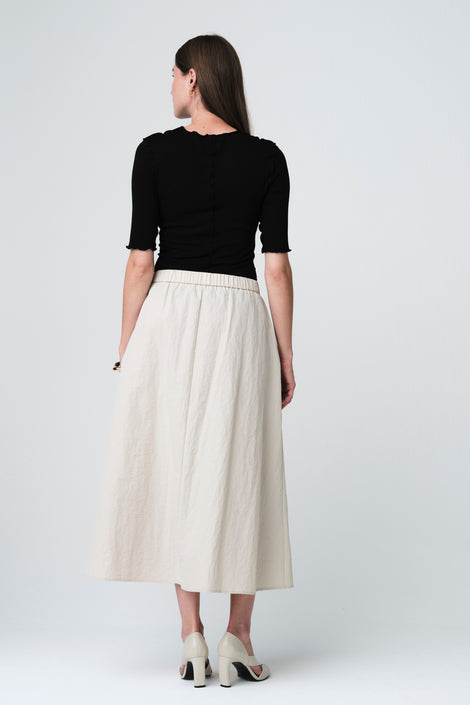 Jordan stretch viscose top | Black