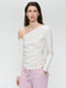 Lidia stretch technical jersey top | Light Sand