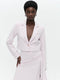 Estele structure technical jersey blazer | Light Pudra