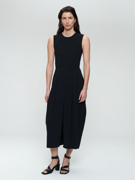 Jackie dress technical jersey | Black