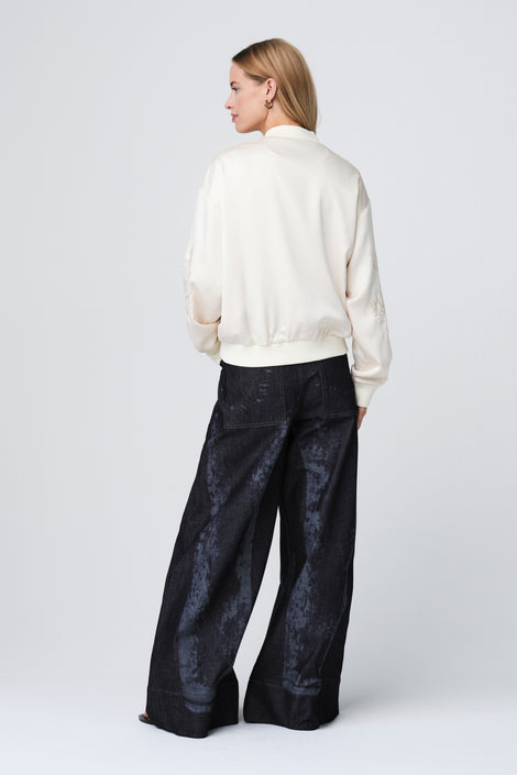 Minori embroidery bomber | Pale
