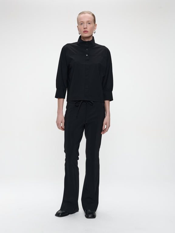 Angelika top technical jersey | Black
