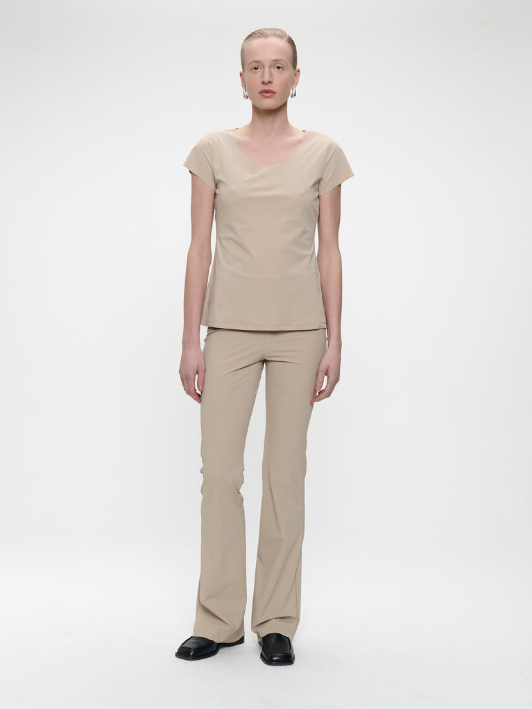 Pants Eliya Easy Wear flair Technical Jersey | Sand