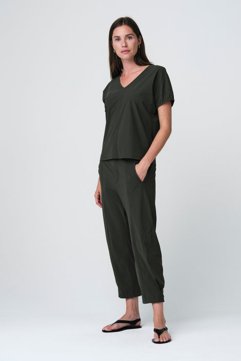Corien pants technical jersey | Army