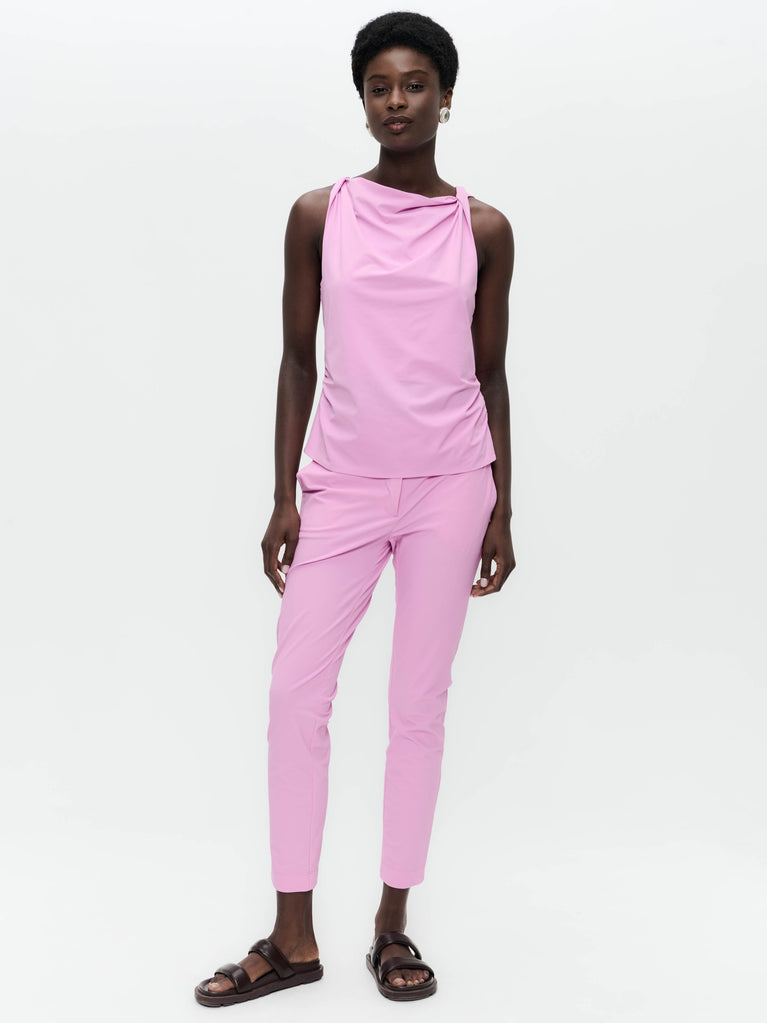 Marika stretch technical jersey top | Pink