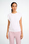 Maria stretch viscose logo top | White