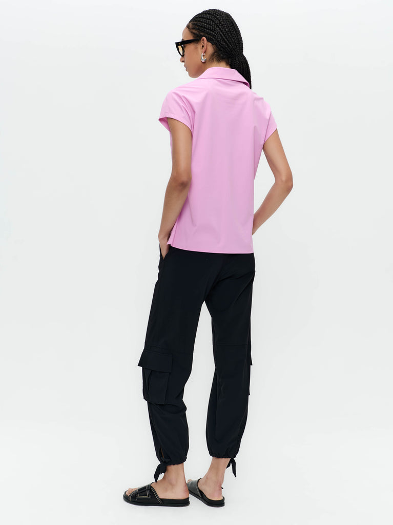 Wilma blouse technical jersey | Pink