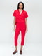 Evi blouse technical jersey | Red