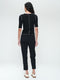 Jordan stretch viscose top | Black White