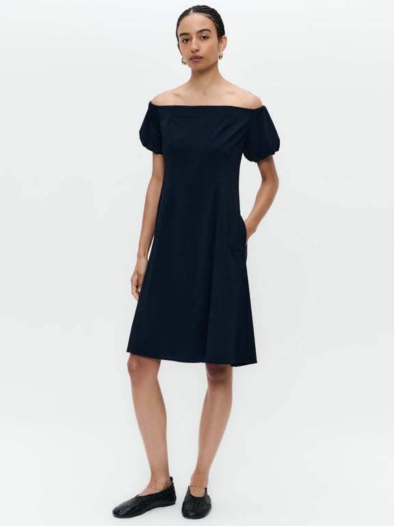 Goldie dress technical jersey | Blue
