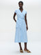 Poplin long dress 2945 | Light Blue