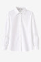Adelina cotton oversized blouse | White
