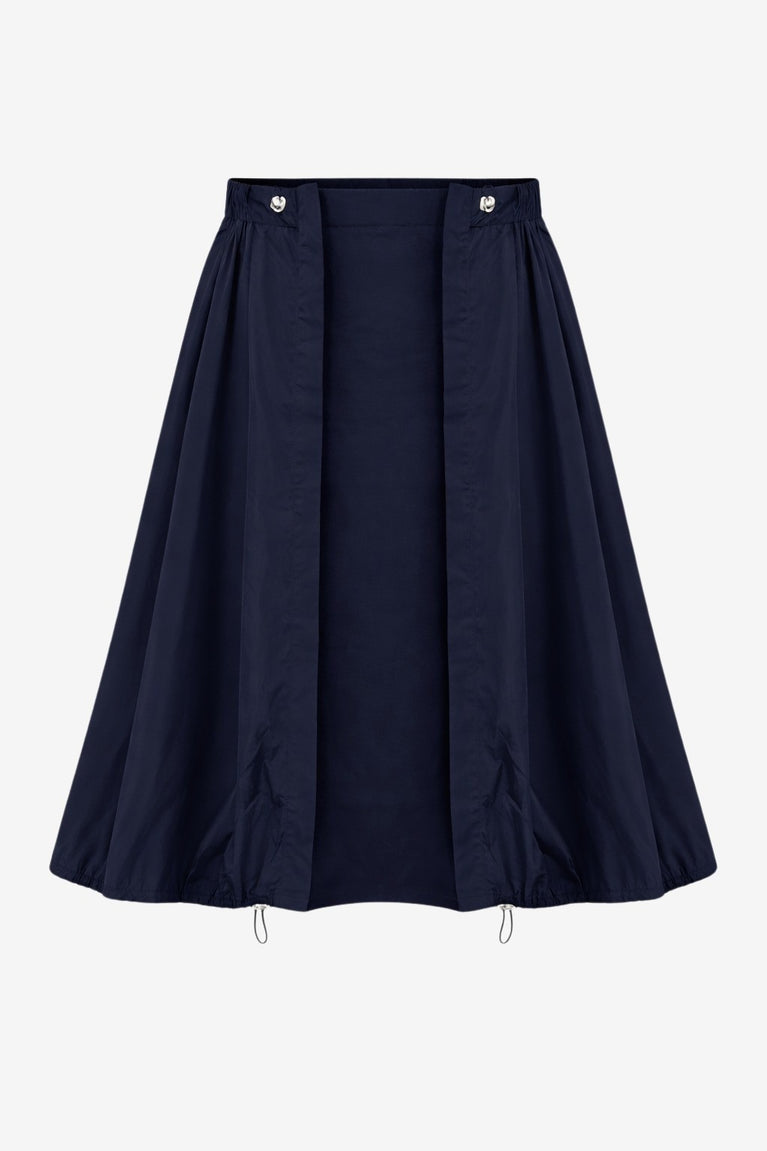 Allegra taffeta mix tech skirt | Blue