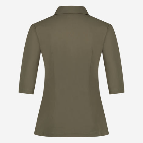 Blouse Betty Easy Wear Technical Jersey | Army