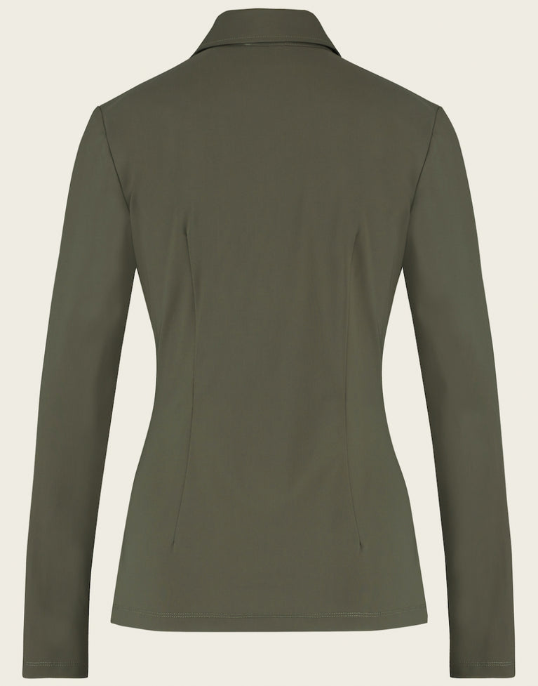 Blouse Betty Easy Wear Technical Jersey | Army