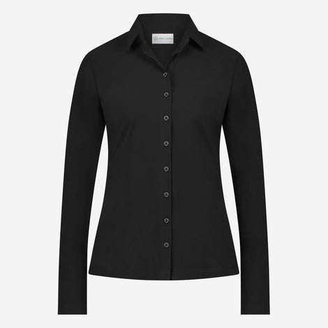 Blouse Betty Easy Wear Technical Jersey | Black