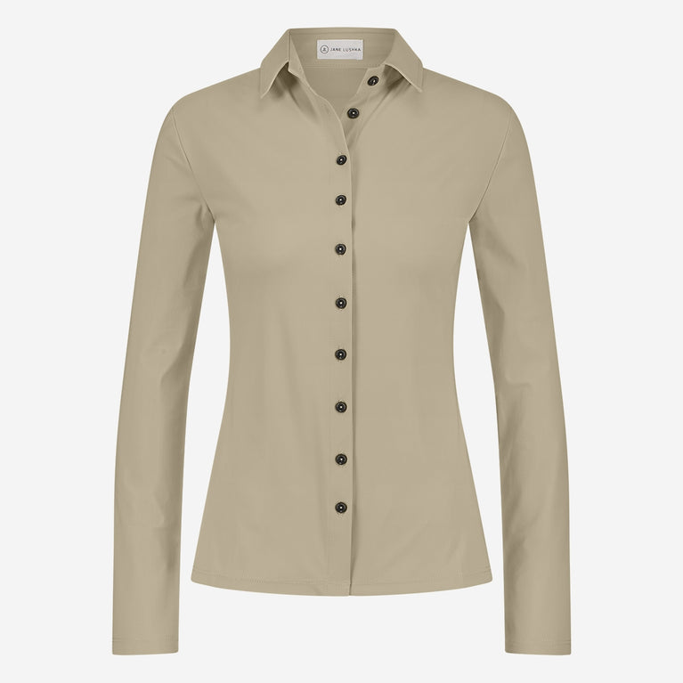 Blouse Betty Easy Wear Technical Jersey | Sand