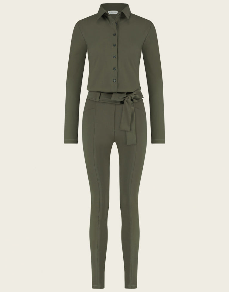 Jumpsuit Diana Easy Wear Technical Jersey | Army