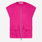 Costante cotton sleeveless jacket | Fuxia
