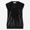 Pallino sequins top | Black