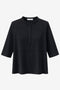 Damiana stretch technical jersey top | Black