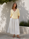 Fancy cotton Pullover E20197S | Pastel Yellow