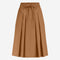 Raffaele poplin skirt | Camel