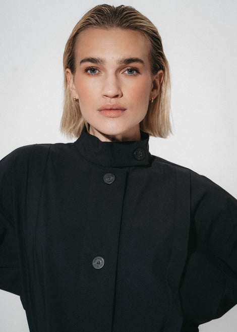 Fancy bengalina jacket | Black