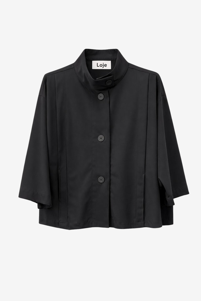 Fancy bengalina jacket | Black