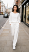 Adelia blouse soft Punto Milano jersey | Panna