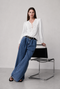 Bony viscose lace blouse | Clound Dancer 2