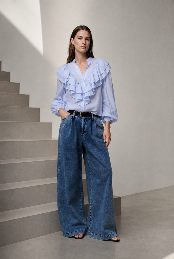 Beny viscose Blouse | Light Blue