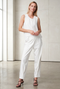 Gini viscose cotton top | Off White