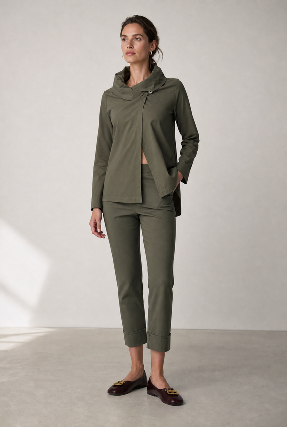 Biagio bengalina pants | Army
