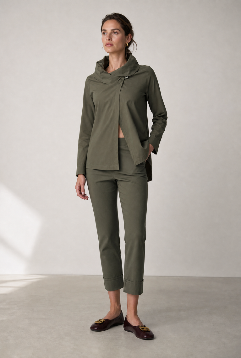 Biagio bengalina pants | Army