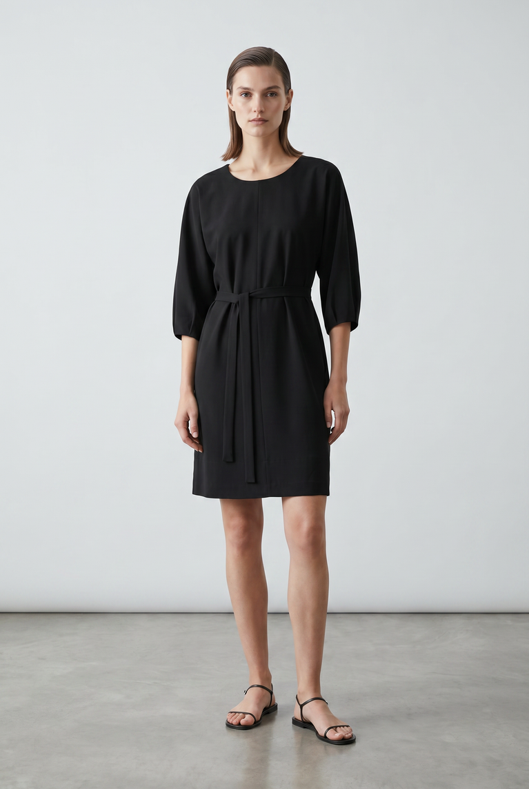Lide dress technical jersey | Black