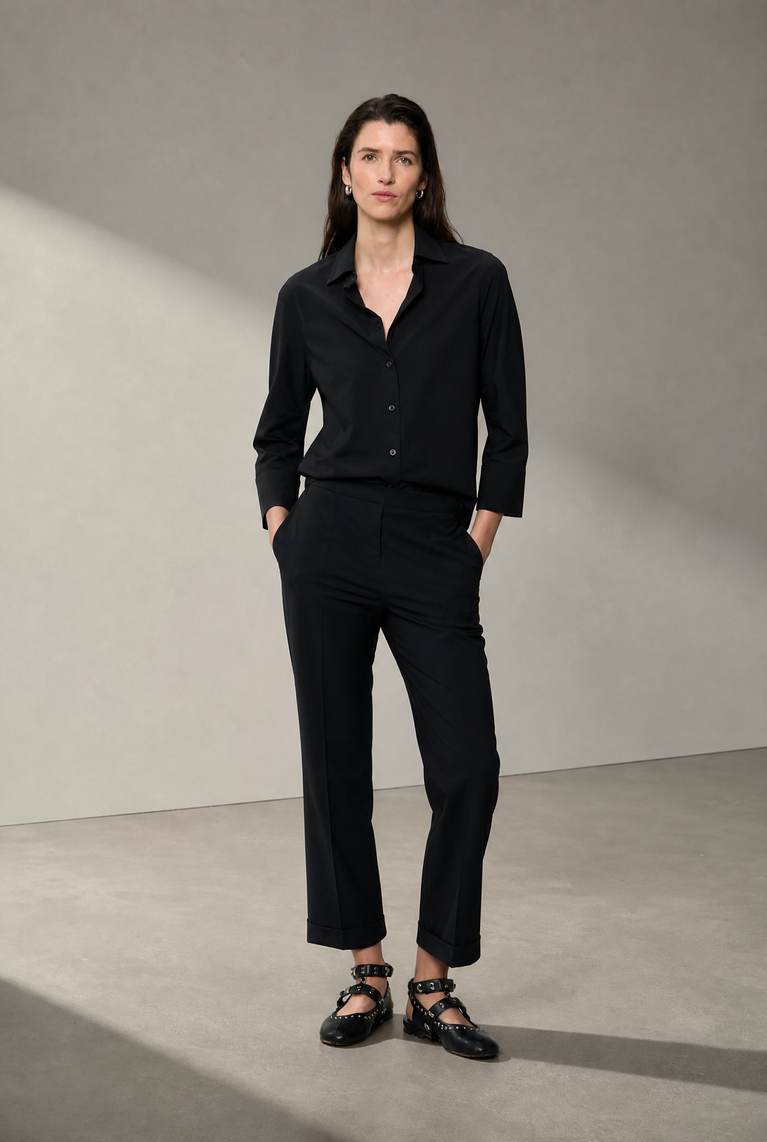 Iva blouse technical jersey | Black