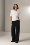 Jordan stretch viscose top | White