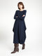 Isabel dress LS technical jersey | Blue
