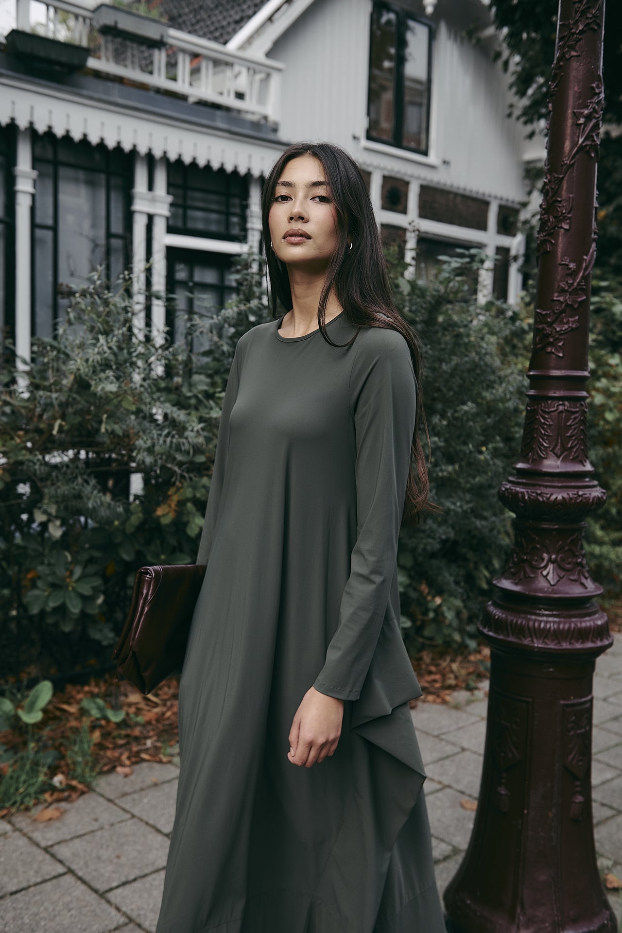 Isabel dress LS technical jersey Isabel dress LS technical jersey | Army
