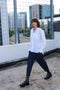 Parrot viscose elastene pants | Blue