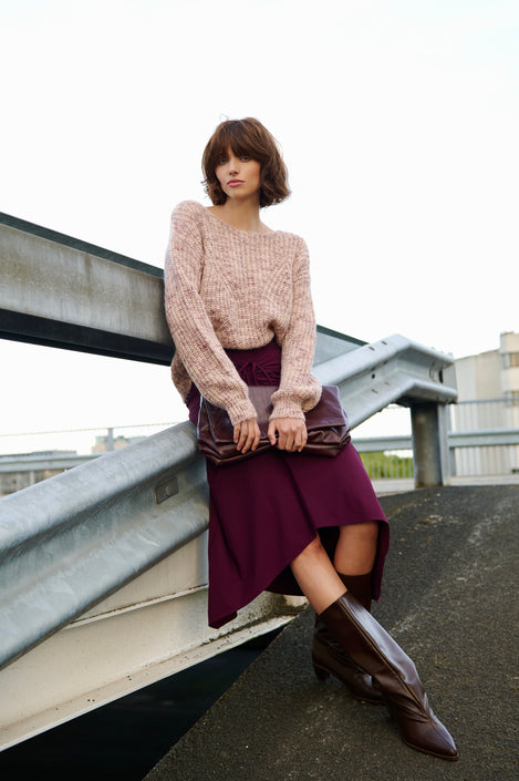 Pullover melange H23376 | Pink