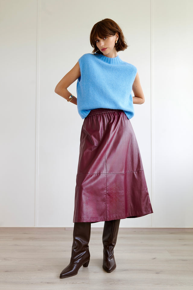 Nitty eco leather skirt Nitty eco leather skirt | Bordo
