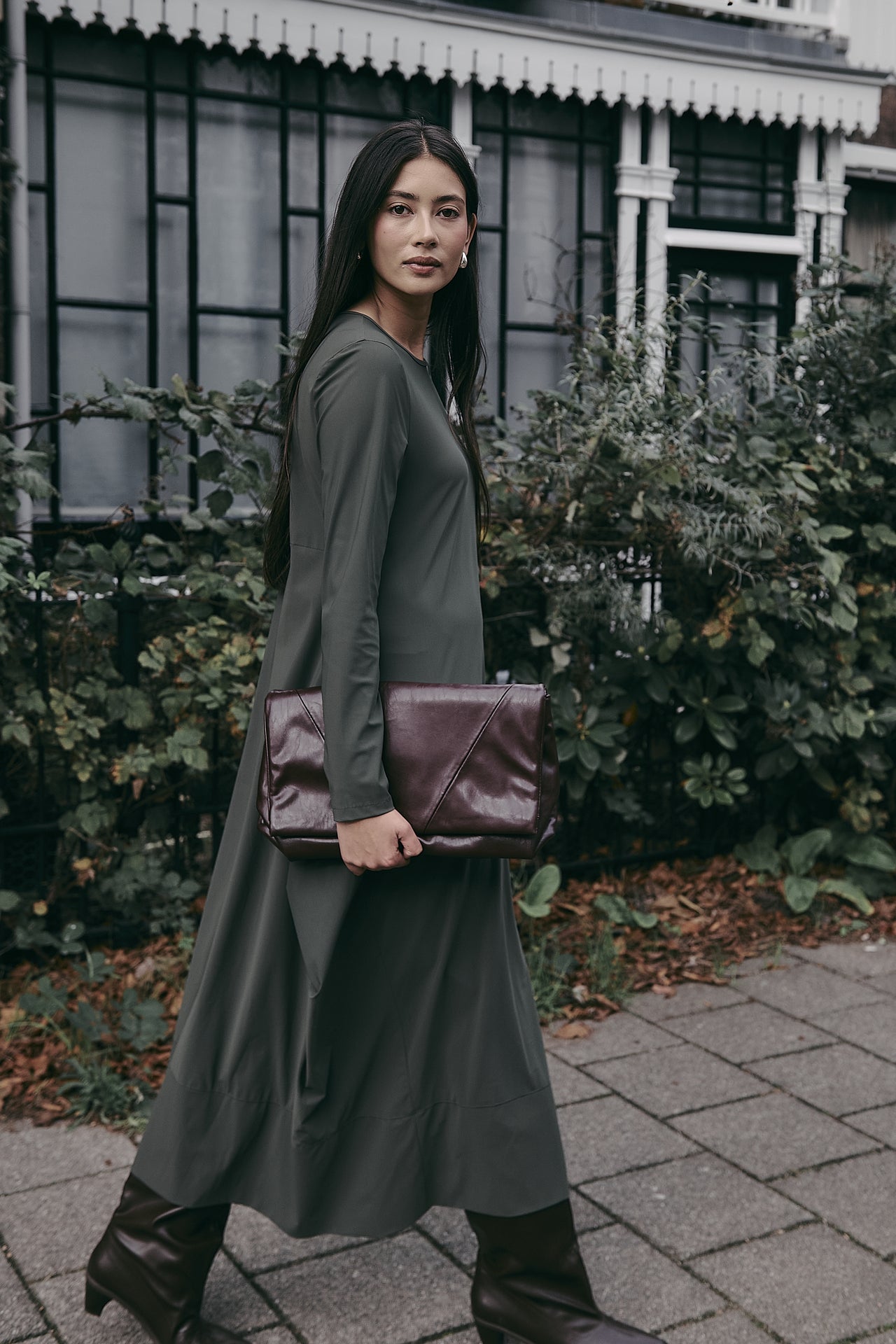Isabel dress LS technical jersey Isabel dress LS technical jersey | Army