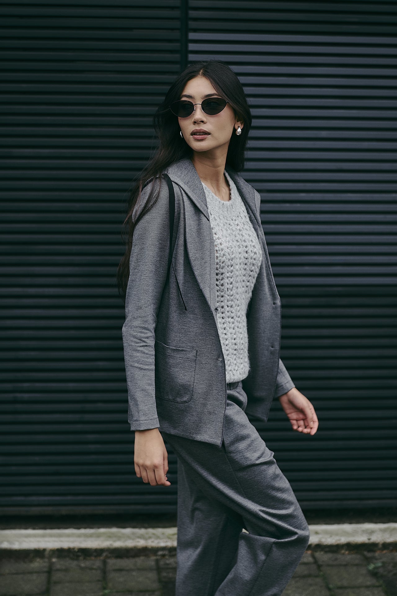 Emy hoody blazer Emy hoody blazer | Dark Grey