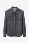 Jessie faded denim shirt | Faded Black