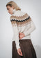 Fancy jacquard pullover 3080 | Off White