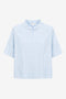 Lissa structure tech jersey top | Light Blue