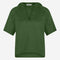 Evi saten viscose blouse | Oliva Green