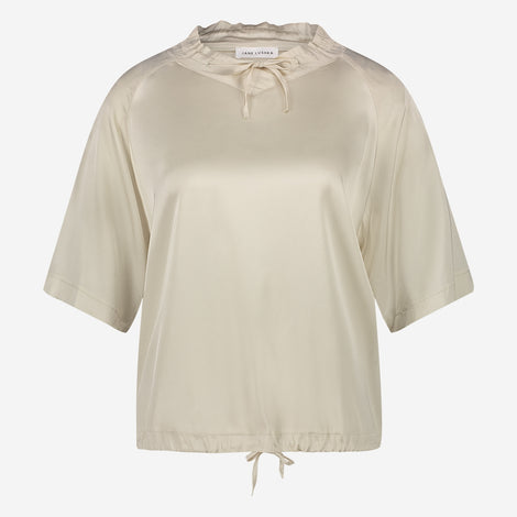 Gia stretch viscose top | Ecru